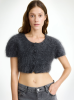 By Malene Birger AW24 - Zhara top - JET GREY