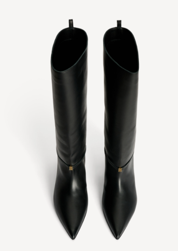 By Malene Birger AW25 - Ceras knee-high leather boots - Black