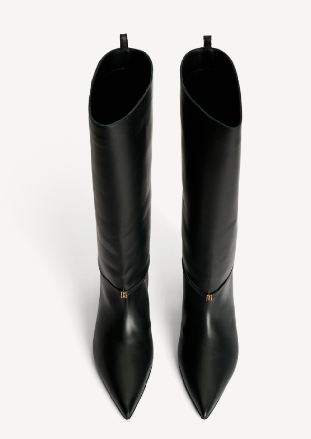 By Malene Birger AW25 - Ceras knee-high leather boots - Black