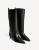 By Malene Birger AW25 - Ceras knee-high leather boots - Black