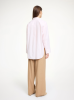 By Malene Birger AW25 - Derris organic cotton shirt - Chalk Pink Stripe