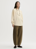By Malene Birger AW26 - Carala organic cotton sweatshirt - French Vanilla By Malene Birger AW26 - Carala organic cotton sweatshirt - French Vanilla