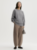 By Malene Birger AW26 - Carala organic cotton sweatshirt - Grey Melange By Malene Birger AW26 - Carala organic cotton sweatshirt - Grey Melange