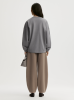 By Malene Birger AW26 - Carala organic cotton sweatshirt - Grey Melange By Malene Birger AW26 - Carala organic cotton sweatshirt - Grey Melange