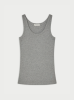 By Malene Birger AW26 - Dali organic cotton tank top - Grey melange By Malene Birger AW26 - Dali organic cotton tank top - Grey melange