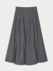 By Malene Birger AW26 - Eden organic cotton maxi skirt - Dark grey melange By Malene Birger AW26 - Eden organic cotton maxi skirt - Dark grey melange