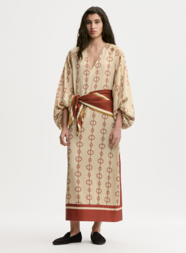 By Malene Birger AW26 - Semira maxi dress - Parisian Scarf print