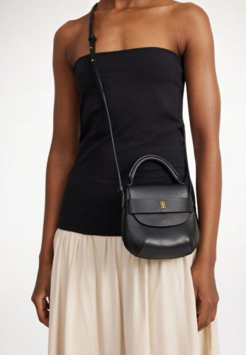 By Malene Birger PF24 - Meela leather shoulder bag - black