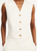 By Malene Birger PF24 - BLAIRE waistcoat - soft white 