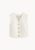 By Malene Birger PF24 - BLAIRE waistcoat - soft white 