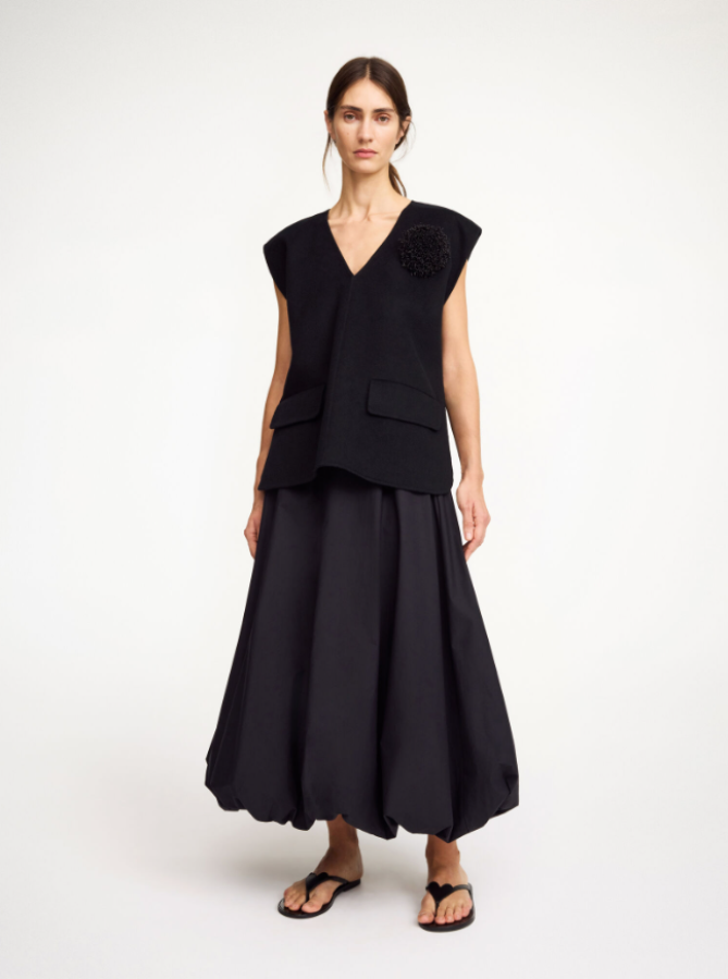 By Malene Birger PF25 - Aubrey organic cotton skirt - black