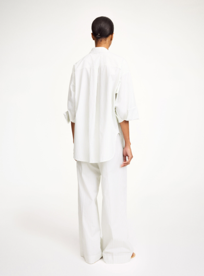 By Malene Birger PF25 - Derris organic cotton shirt - Twin Stripe