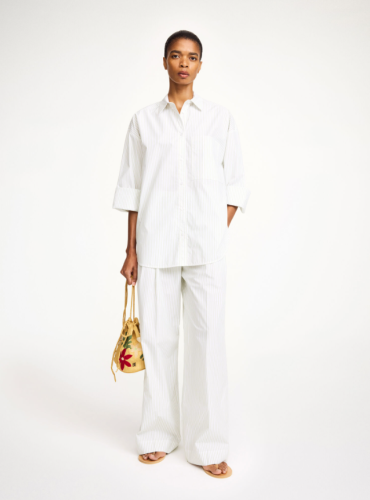 By Malene Birger PF25 - Derris organic cotton shirt - Twin Stripe
