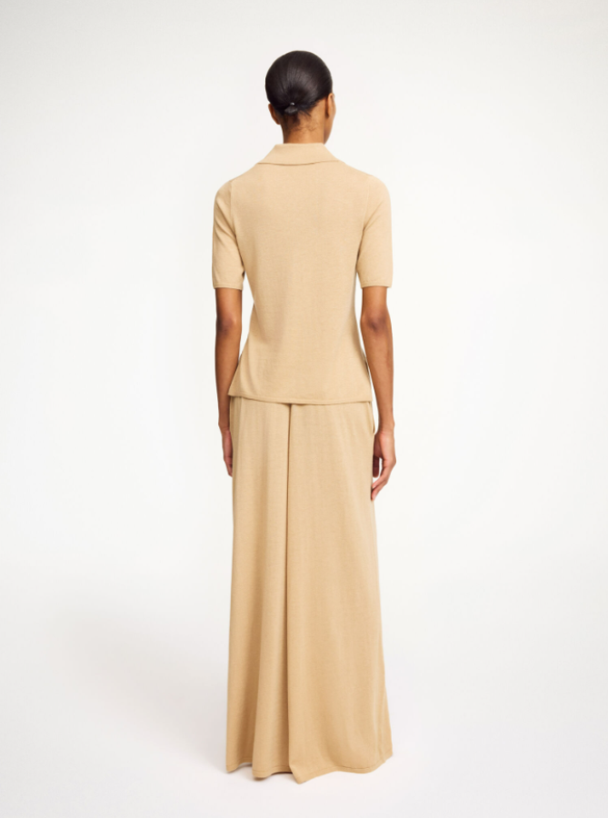 By Malene Birger PF25 - Dotta blouse - dark sand