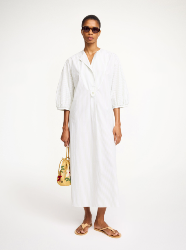 By Malene Birger PF25 - Fayamo organic cotton dress - Twin Stripe