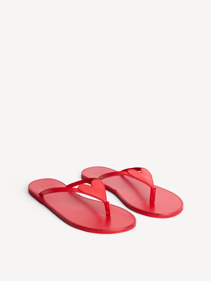 By Malene Birger PF25 - Lalla leather sandals Jester Red