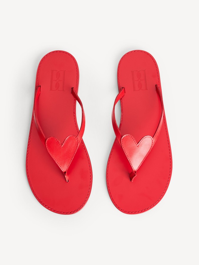 By Malene Birger PF25 - Lalla leather sandals Jester Red