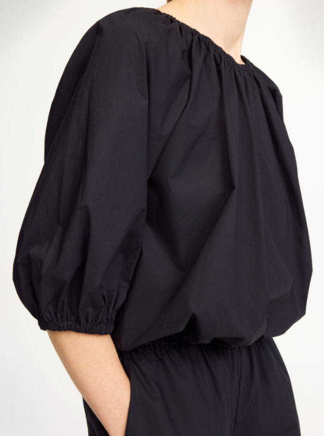 By Malene Birger PF25 - Lelow organic cotton blouse - Black