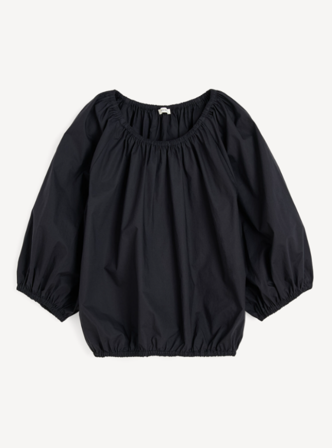 By Malene Birger PF25 - Lelow organic cotton blouse - Black