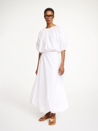 By Malene Birger PF25 - Lelow organic cotton blouse - Pure white