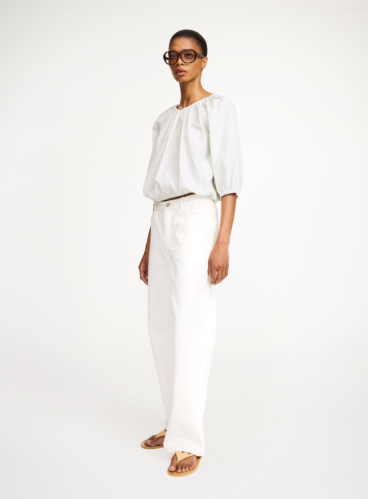 By Malene Birger PF25 - Lelow organic cotton blouse - Twin Stripe