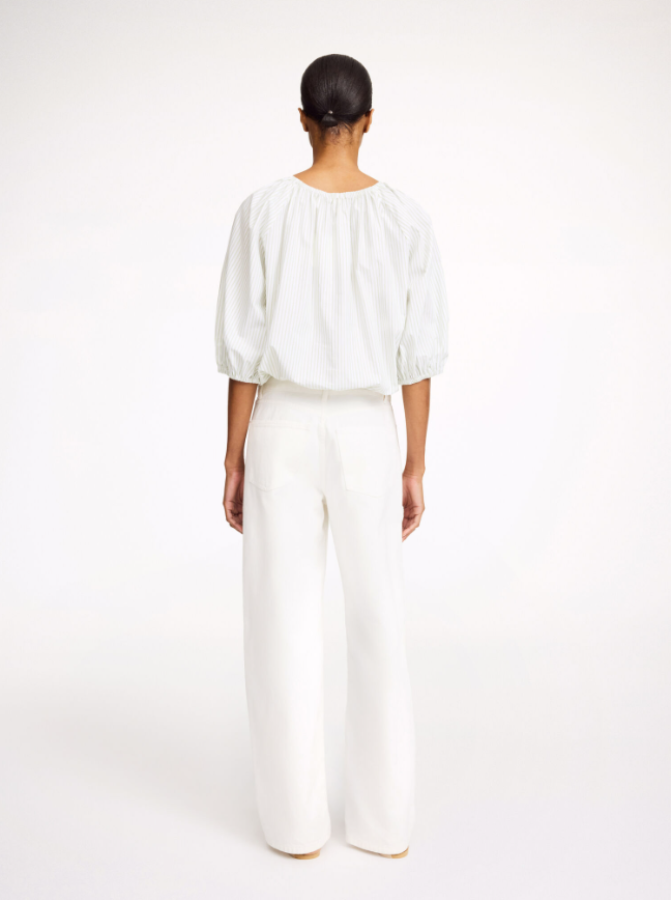 By Malene Birger PF25 - Lelow organic cotton blouse - Twin Stripe