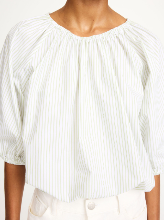 By Malene Birger PF25 - Lelow organic cotton blouse - Twin Stripe