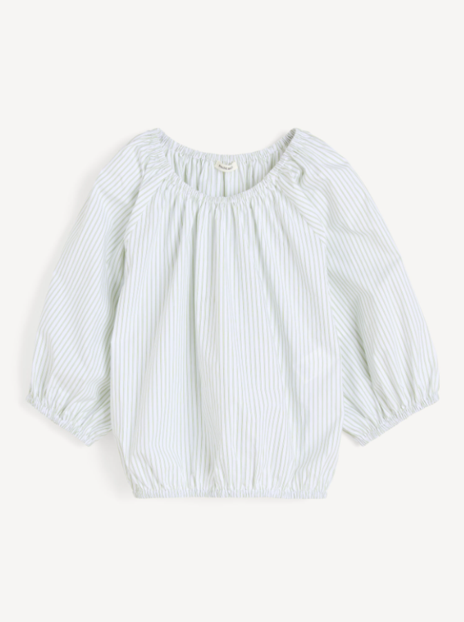 By Malene Birger PF25 - Lelow organic cotton blouse - Twin Stripe