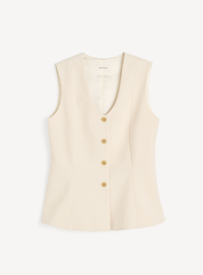 By Malene Birger PF25 - Merlin waistcoat - Pearl