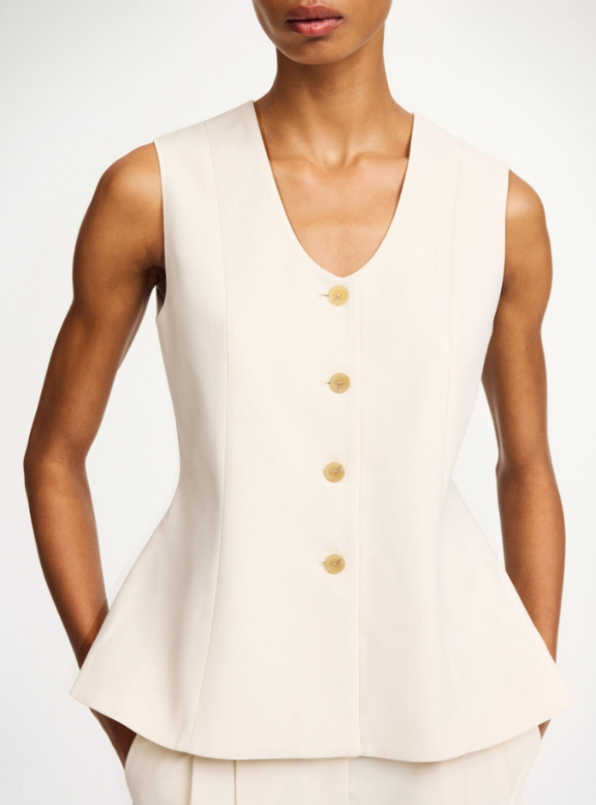 By Malene Birger PF25 - Merlin waistcoat - Pearl