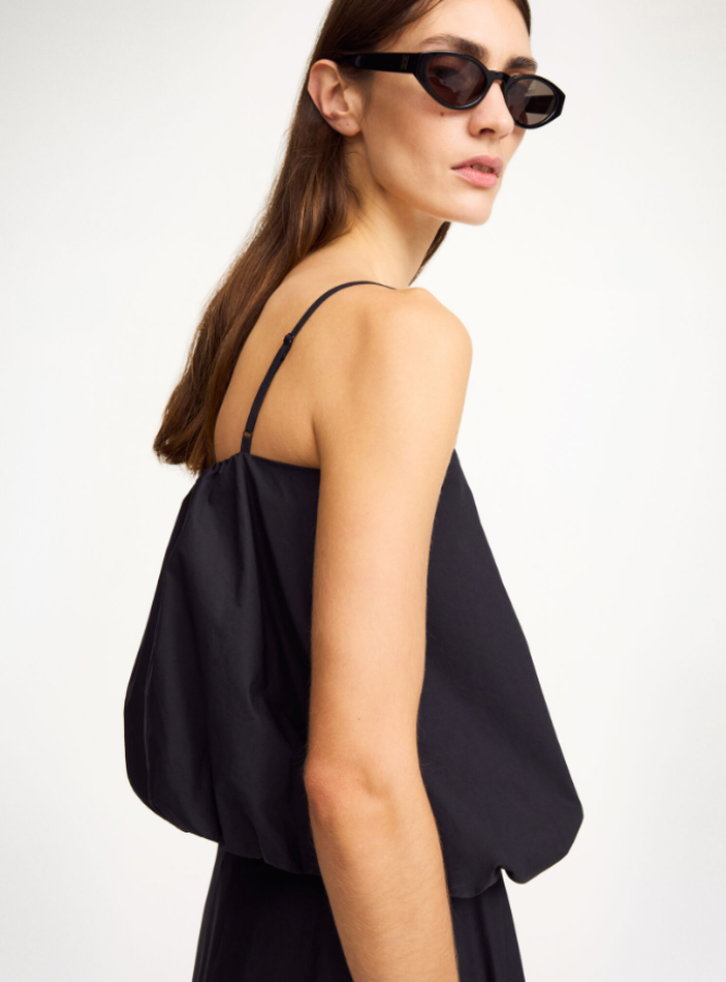 By Malene Birger PF25 - Mia organic cotton top - black