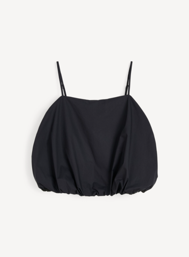 By Malene Birger PF25 - Mia organic cotton top - black