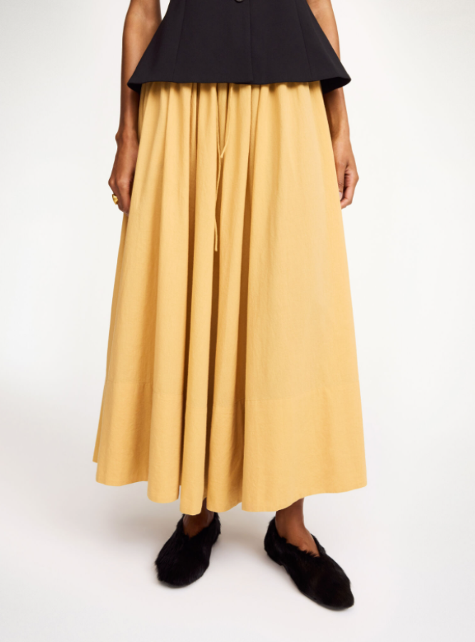 By Malene Birger PF25 - Pheo organic cotton skirt - Light camel
