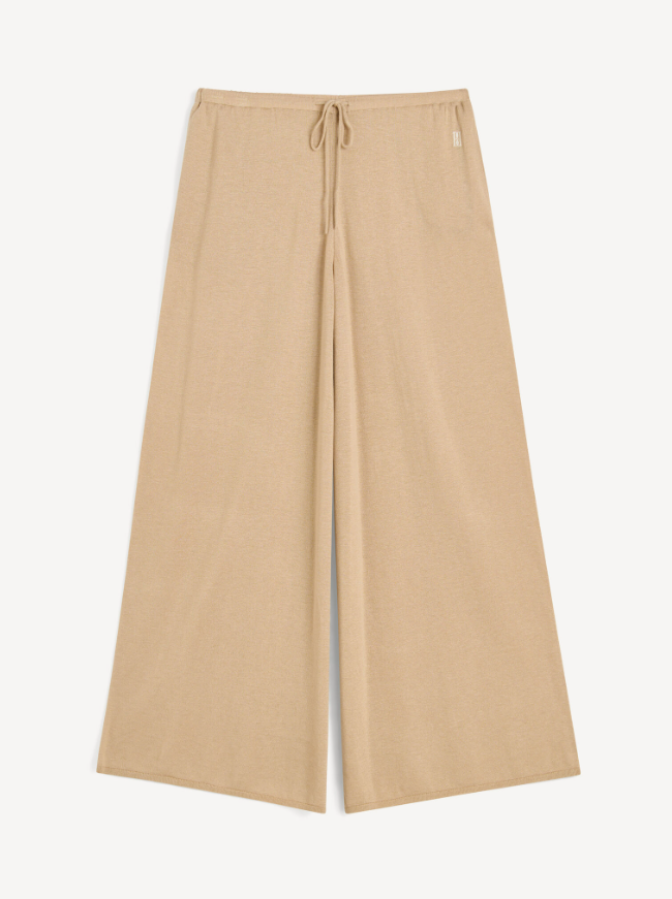 By Malene Birger PF25 - Piscata wide-leg trousers - Dark sand 