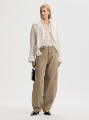 By Malene Birger PF26 - Dallas organic cotton jeans - Toasted Coconut