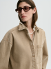 By Malene Birger PF26 - Dea organic cotton denim shirt - Toasted Coconut