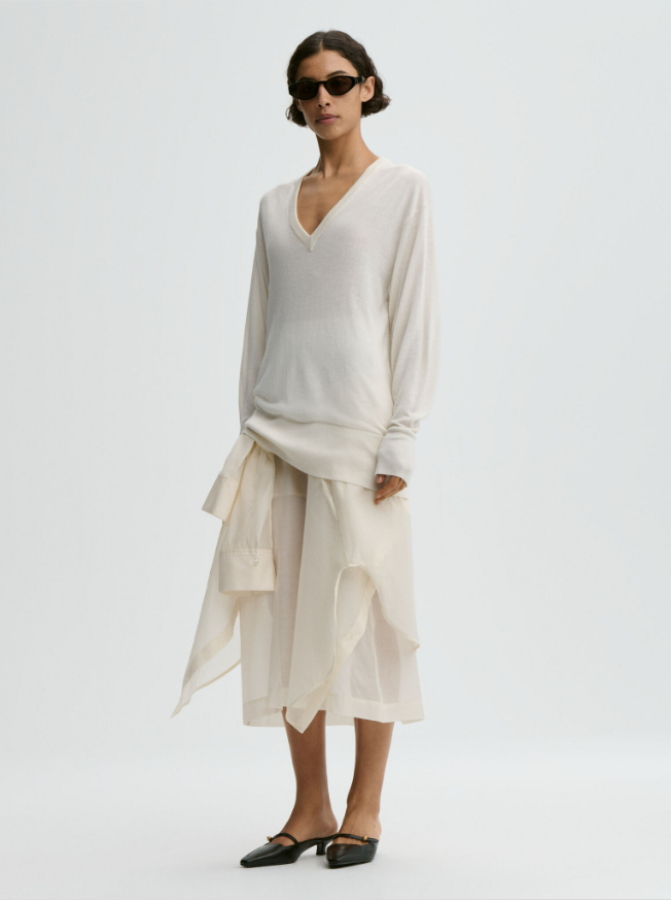 By Malene Birger PF26 - Derya sweater - Soft white By Malene Birger PF26 - Derya sweater - Soft white