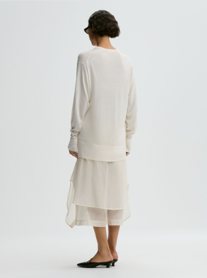 By Malene Birger PF26 - Derya sweater - Soft white By Malene Birger PF26 - Derya sweater - Soft white