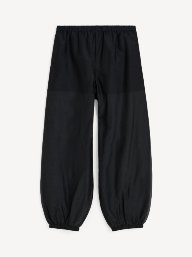 By Malene Birger PF26 - Lumas silk organza trousers - Black
