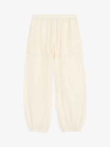 By Malene Birger PF26 - Lumas silk organza trousers - Soft White