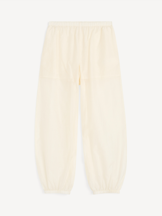 By Malene Birger PF26 - Lumas silk organza trousers - Soft White