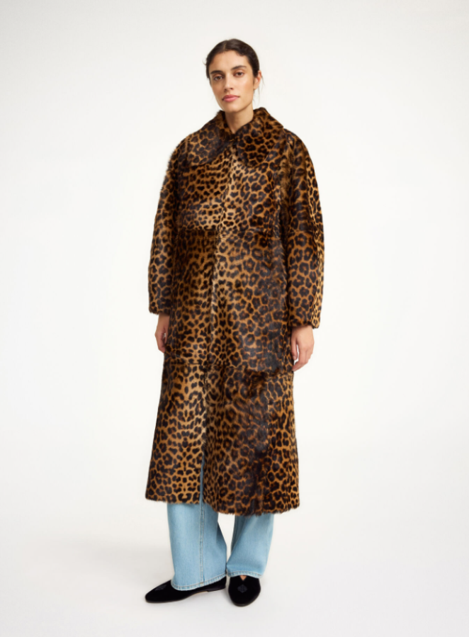 By Malene Birger PS - Rafaia lamb leather coat - Leopard