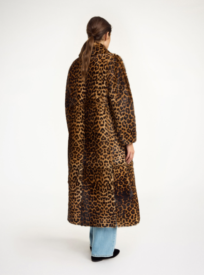 By Malene Birger PS - Rafaia lamb leather coat - Leopard