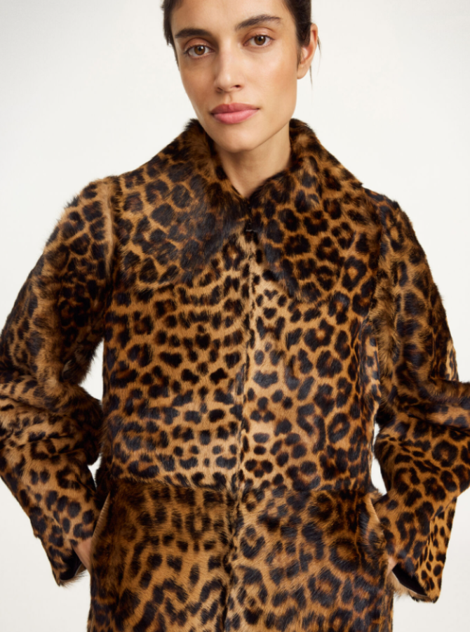 By Malene Birger PS - Rafaia lamb leather coat - Leopard