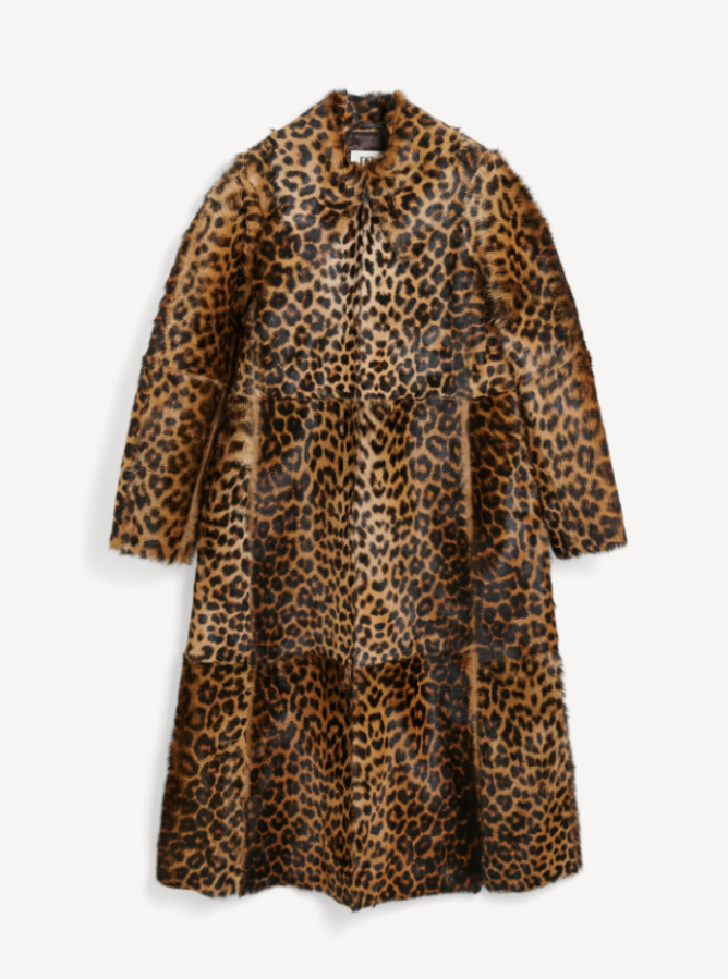 By Malene Birger PS - Rafaia lamb leather coat - Leopard