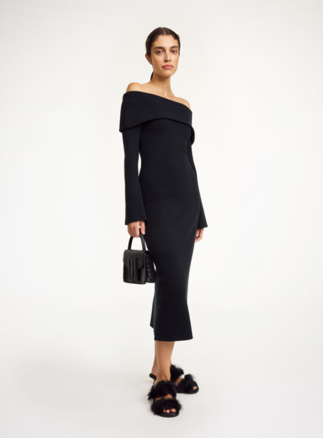 By Malene Birger PS25 - Bennie midi dress - Black