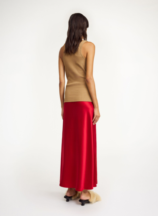 By Malene Birger PS25 - Boshan midi skirt - Dark Chilli