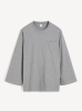 By Malene Birger PS25 - Fayeh oversized longsleeve - Grey Melange