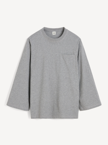 By Malene Birger PS25 - Fayeh oversized longsleeve - Grey Melange