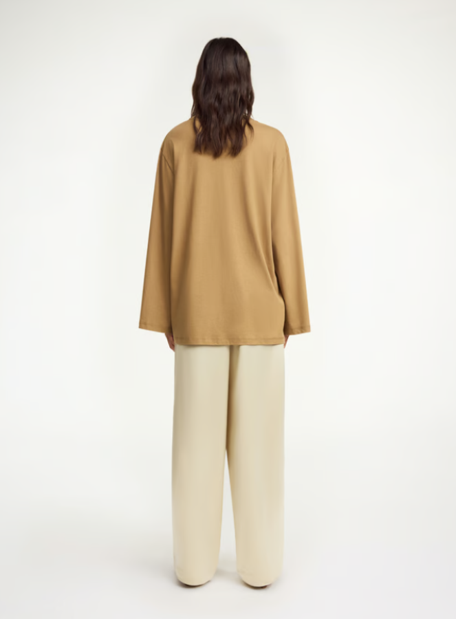 By Malene Birger PS25 - Fayeh oversized longsleeve - Light brown 